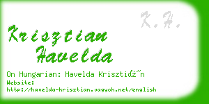 krisztian havelda business card